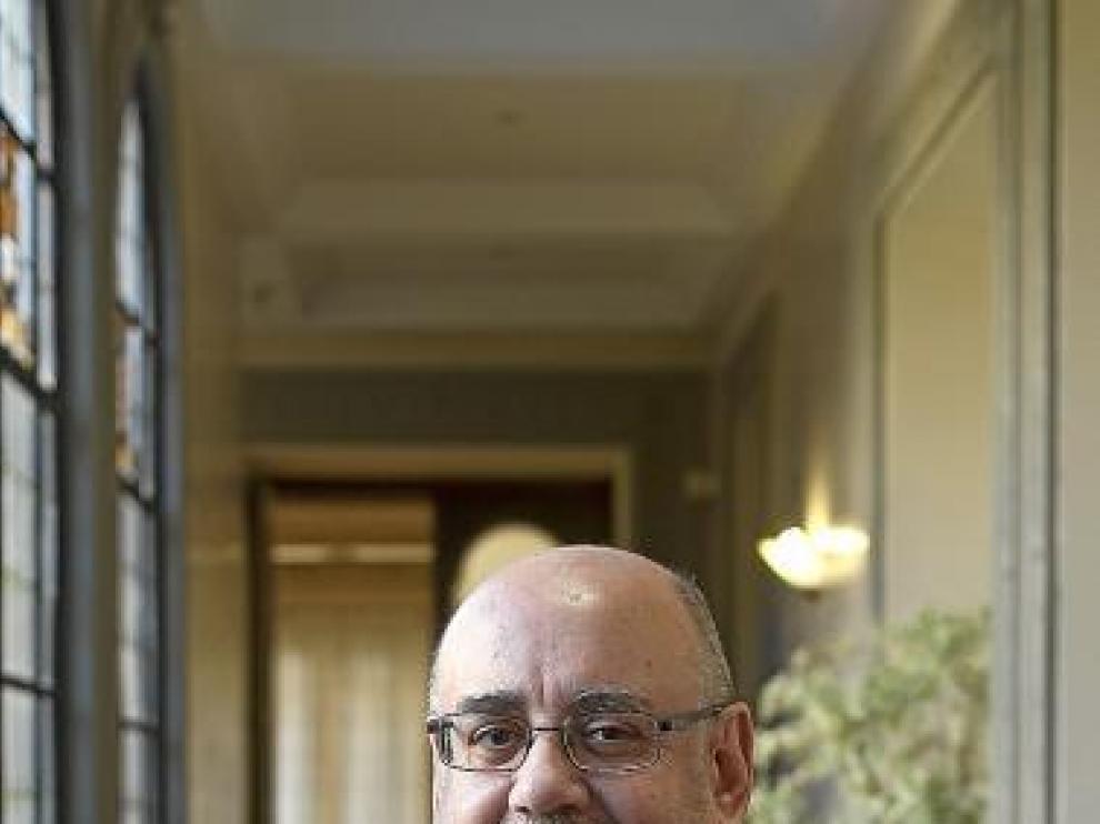 El catedrático Alfonso Calvo, el pasado jueves en Zaragoza.