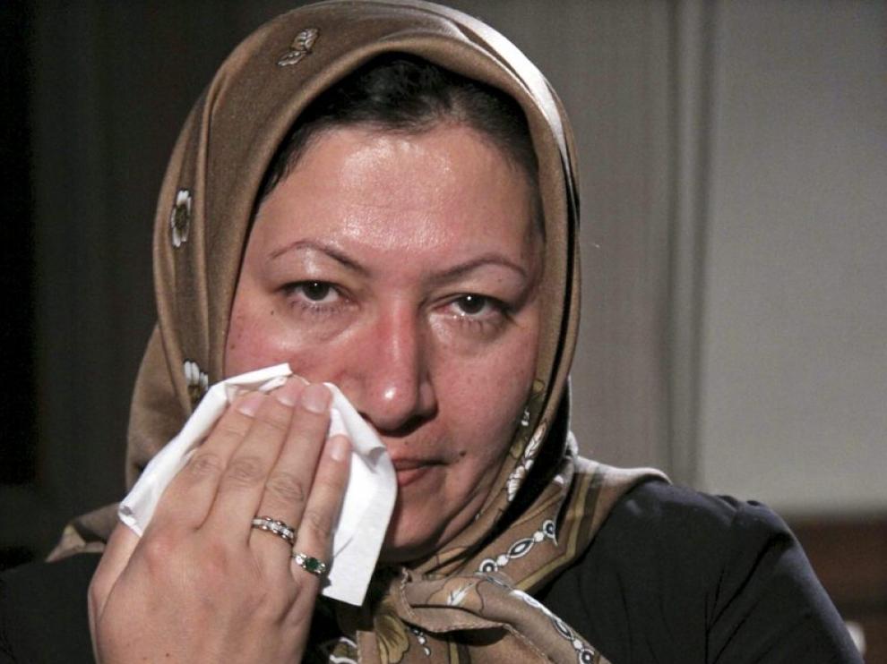 Imagen de Ashtiani llorando durante una entrevista, el pasado 4 de diciembre, en su pueblo, Tabriz