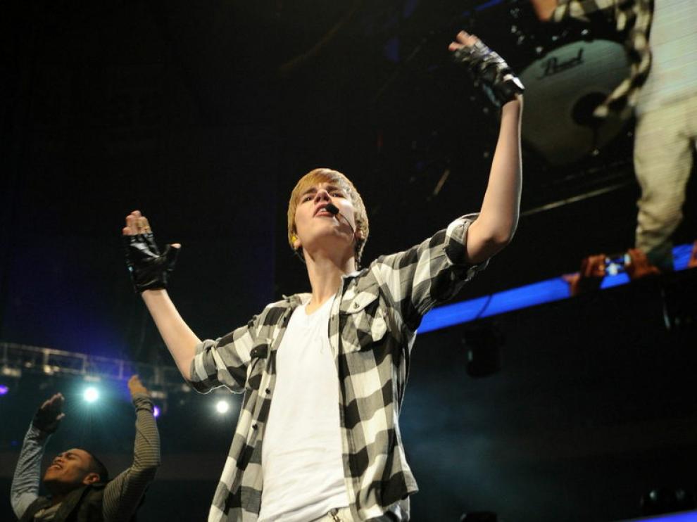 La estrella adolescente Justin Bieber.