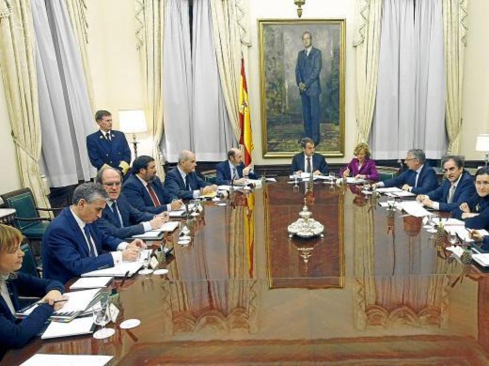 Los ministros, ayer en el consejo extraordinario en el que decidieron la prórroga.