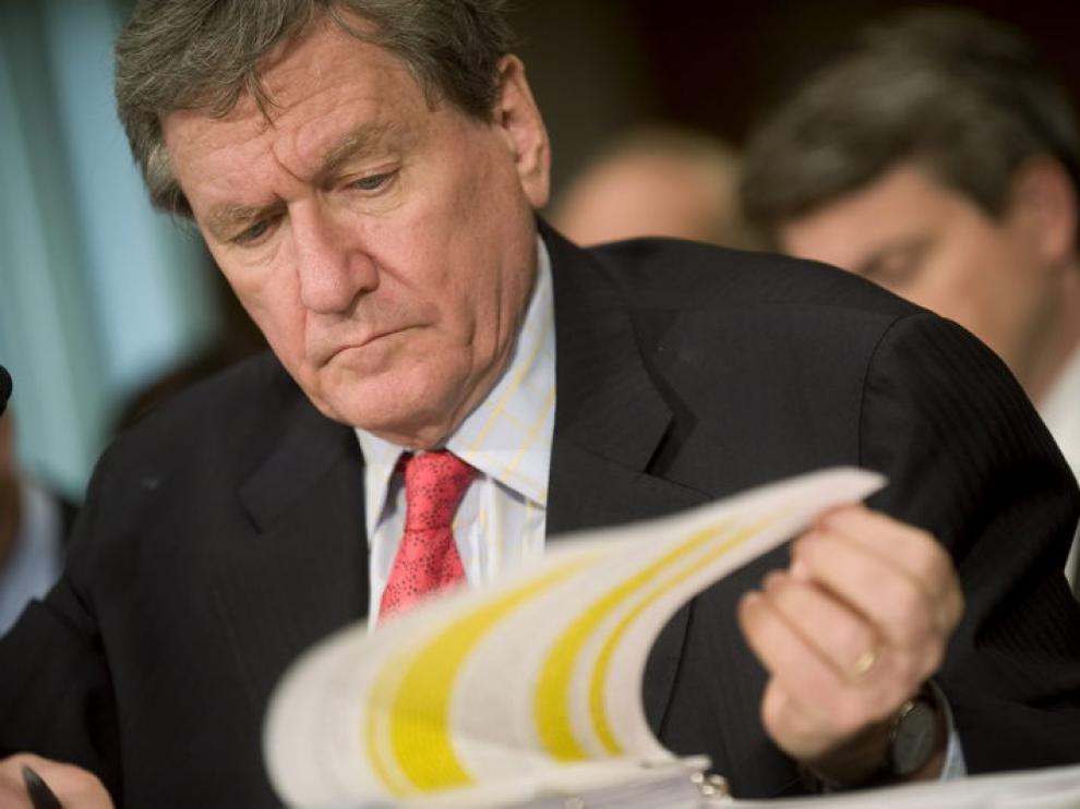 Richard Holdbrooke en el senado del Capitolio de Washington D. C., el pasado mes de julio