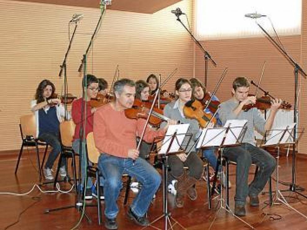 Actuación para la grabación del videoclip.