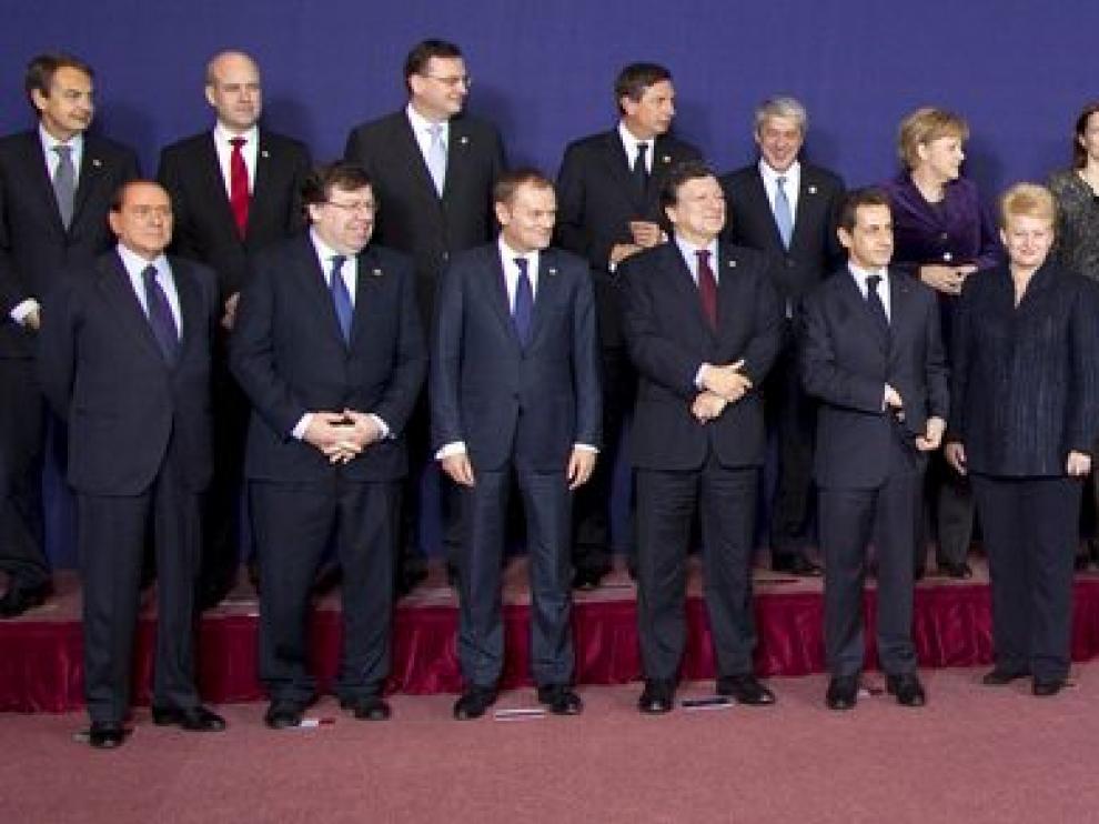 Cumbre europea de jefes de Estado.