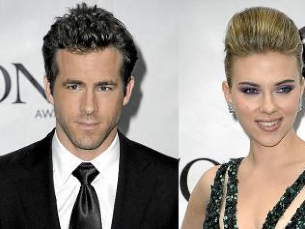 Ryan Reynolds y Scarlett Johannson, separados pero por las buenas