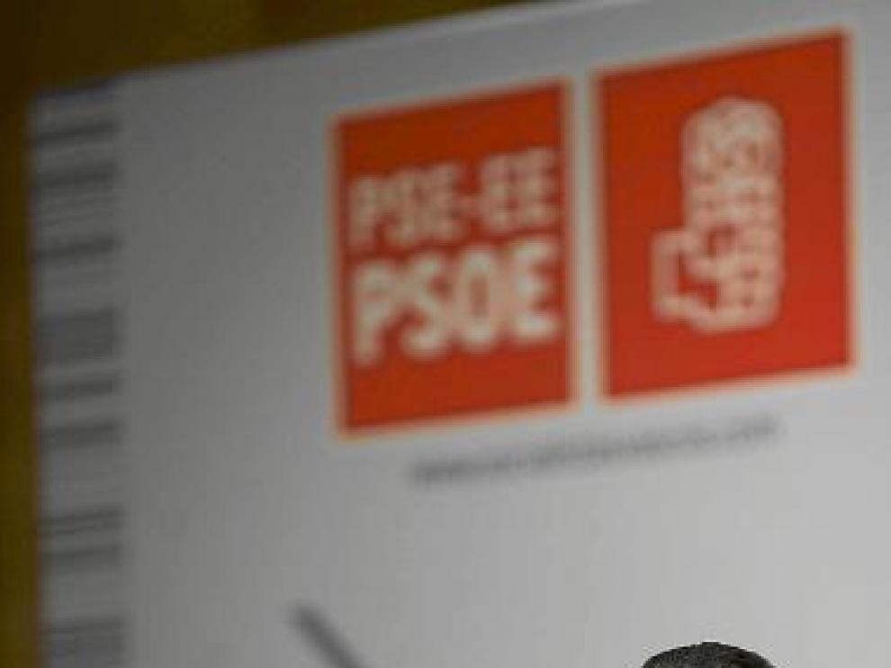 Patxi López, ayer durante un acto de su partido en Bilbao.