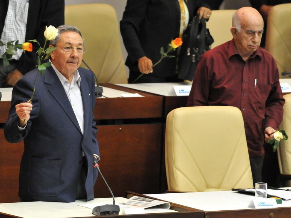 Raúl Castro en la asamblea