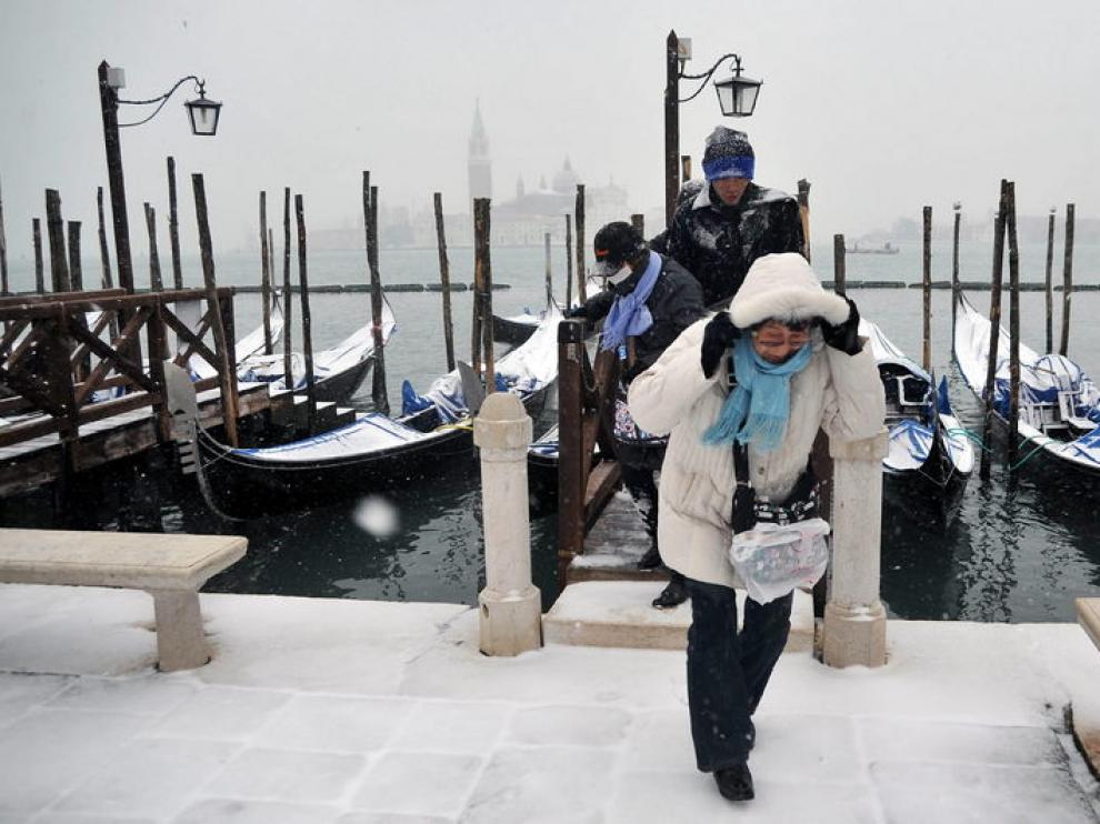 Nieve en Venecia