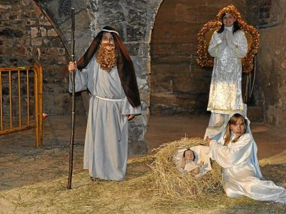 La estampa que representaban a José, a María y al ángel cerró el recorrido.