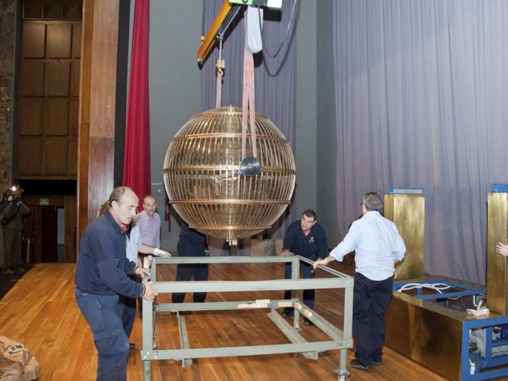 La instalación de los bombos ya está en marcha.
