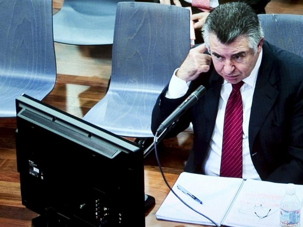 Roca durante su declaración en el juicio.