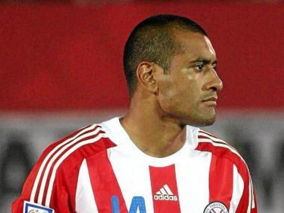 Paulo Da Silva, con la indumentaria de Paraguay.