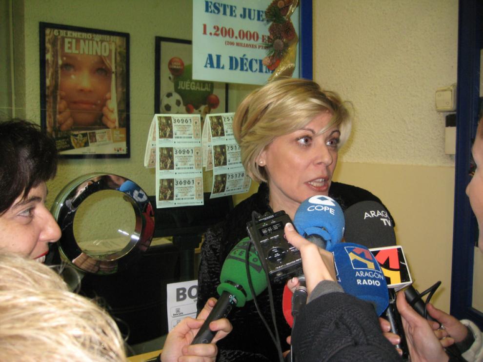 Yolanda Delgado responde a la prensa minutos después de conocer la noticia