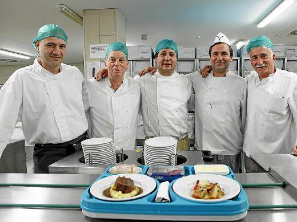 Comida que se servirá en el Miguel Servet en Navidad, ideada por El Molino de San Lázaro.