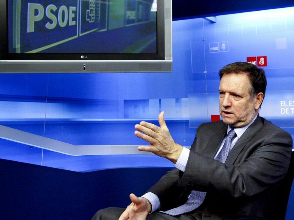 Iglesias, en la sede del PSOE en Madrid