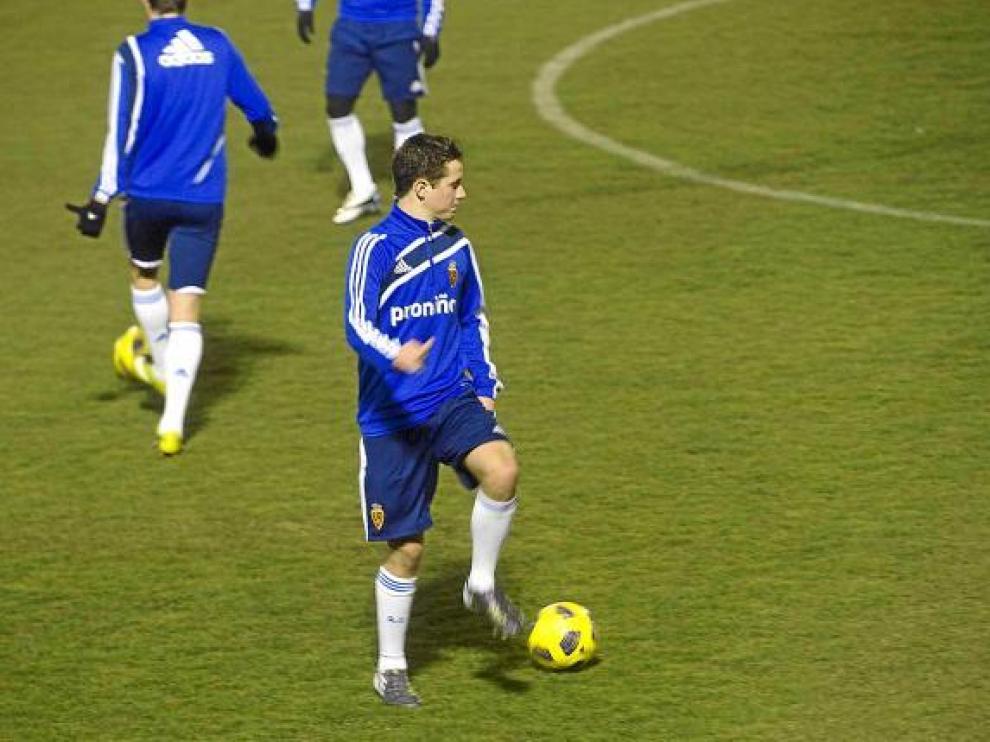 Ander Herrera, ayer por la tarde, en un momento del entrenamiento del equipo.