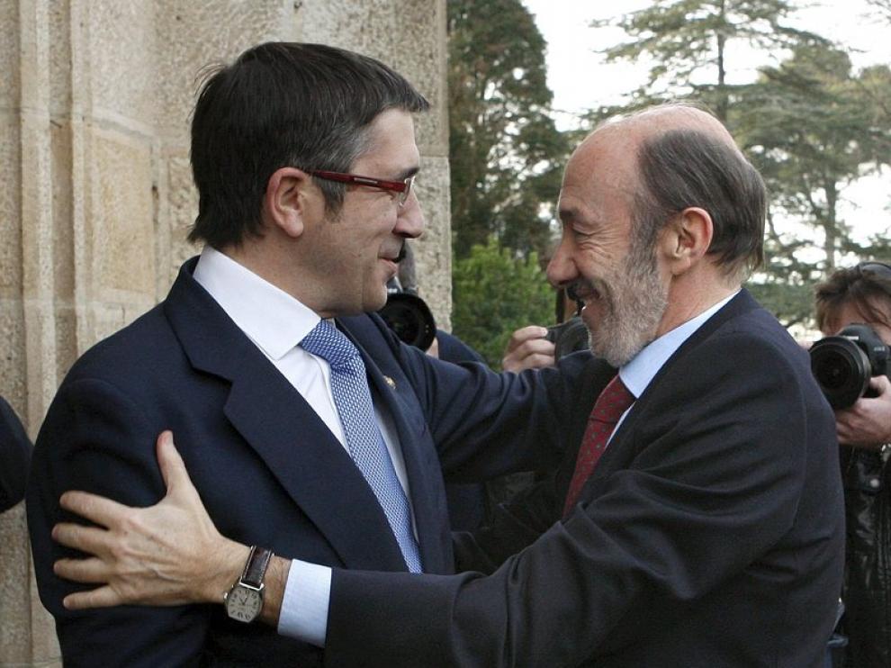 Rubalcaba, con el lendakari vasco
