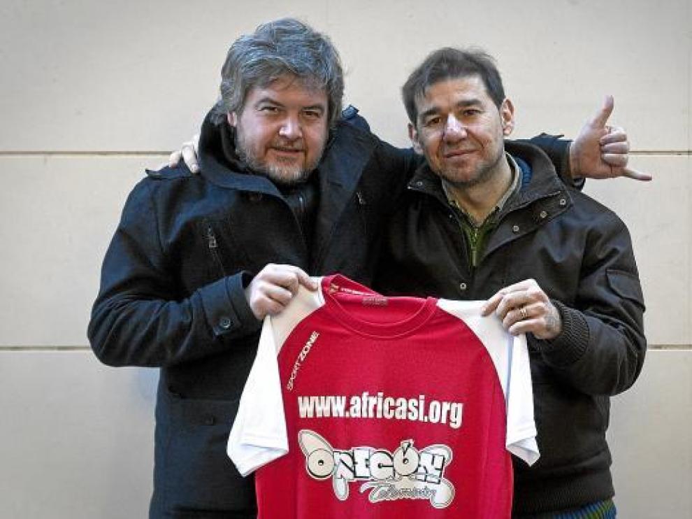 Javier Coronas y Juan Carrillo, volcados con la iniciativa.