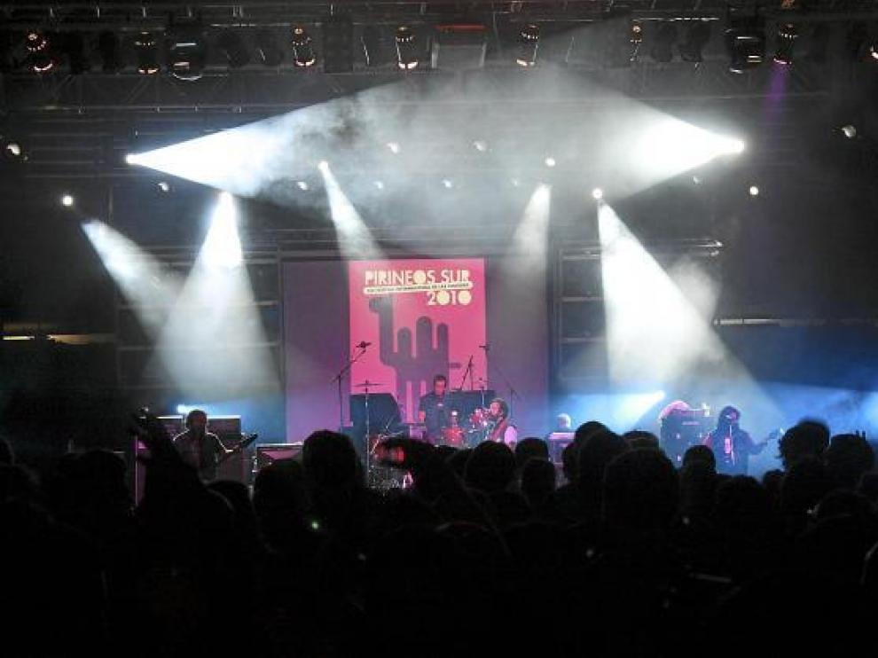 Imagen de uno de los conciertos de la pasada edición del festival altoaragonés Pirineos Sur.