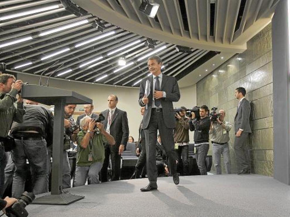 El presidente del Gobierno, ayer tras el Consejo de Ministros.