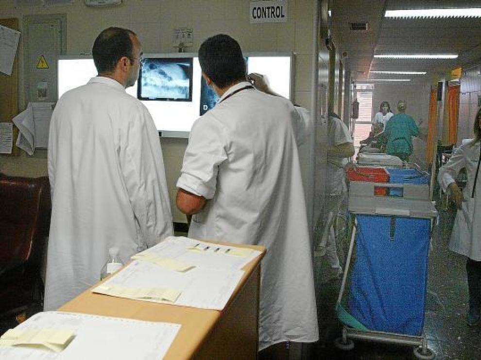 Médicos del Servicio de Urgencias del Obispo Polanco en una imagen de archivo.