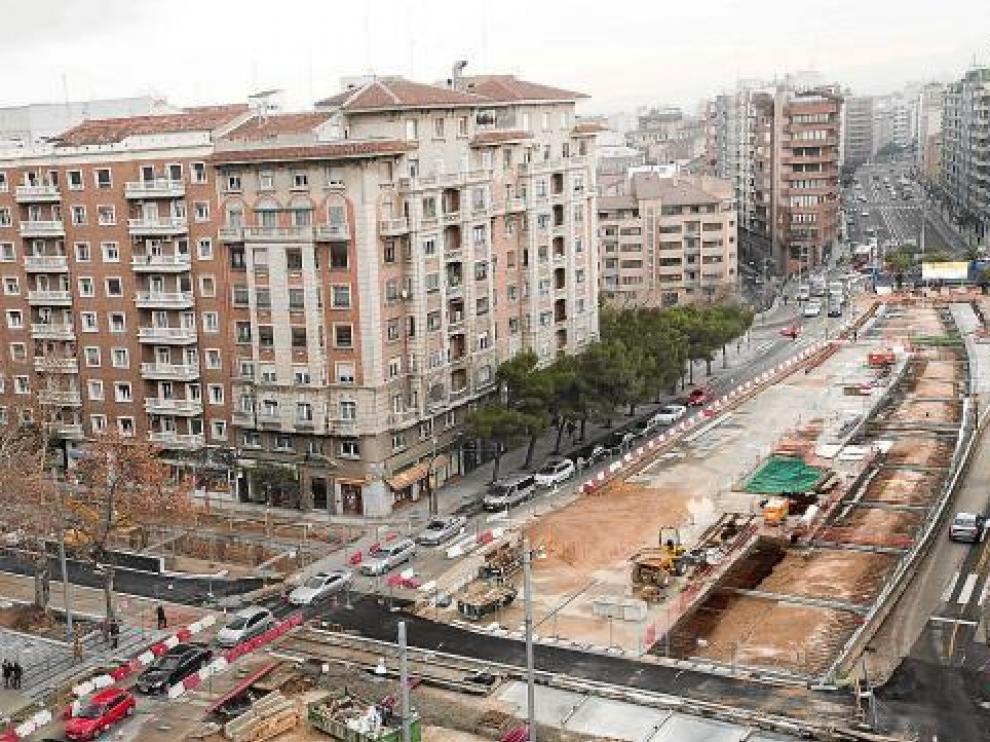 La obra del apeadero de Goya obligará a cerrar Cortes de Aragón en dos semanas