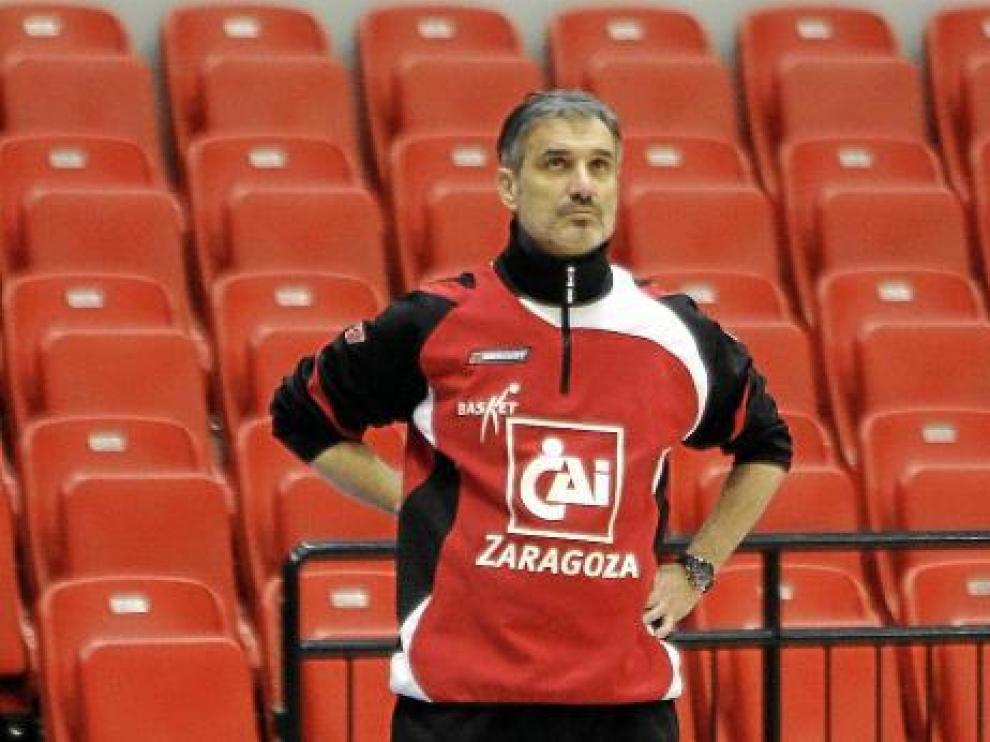 José Luis Abós durante un entrenamiento.