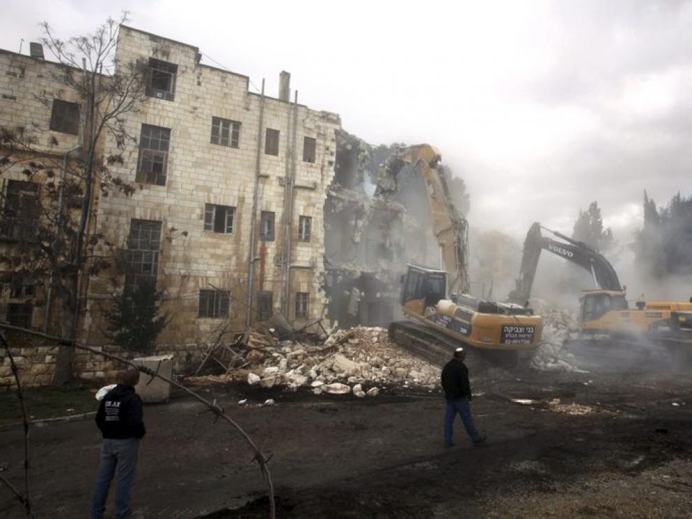 Demolición del Hotel Shepherd de Jerusalén