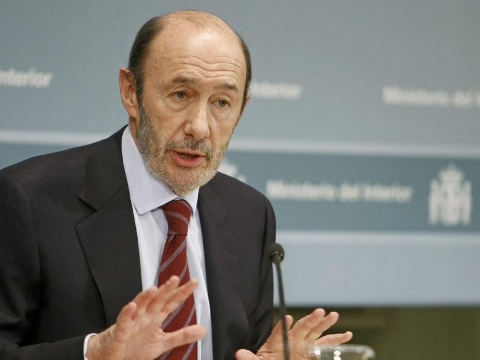 El vicepresidente primero, Alfredo Pérez Rubalcaba