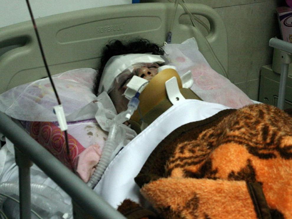 Uno de los supervivientes del accidente, en el hospital