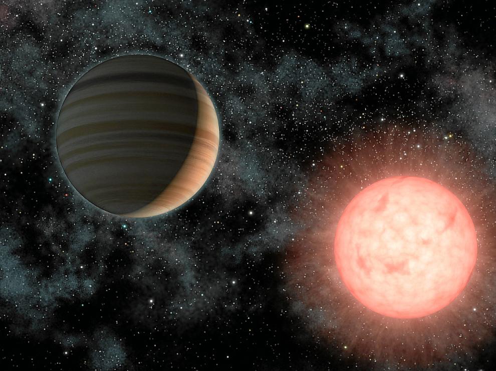 Recreación de la NASA del planeta rocoso.