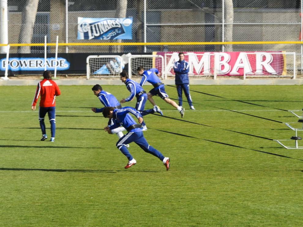 La sesión de entrenamiento de hoy.