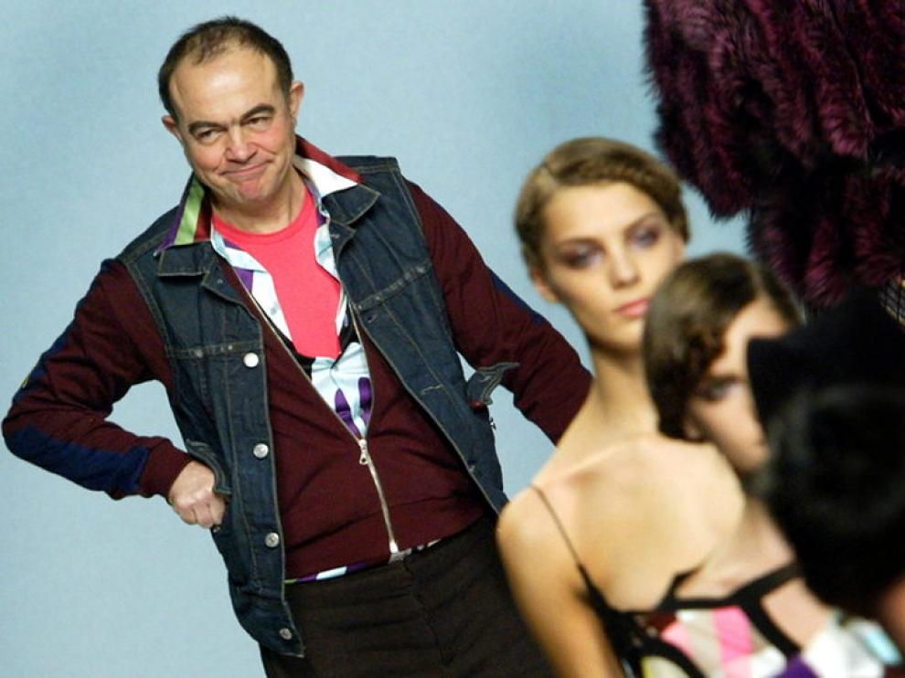Christian Lacroix, durante un desfile de sus creaciones.