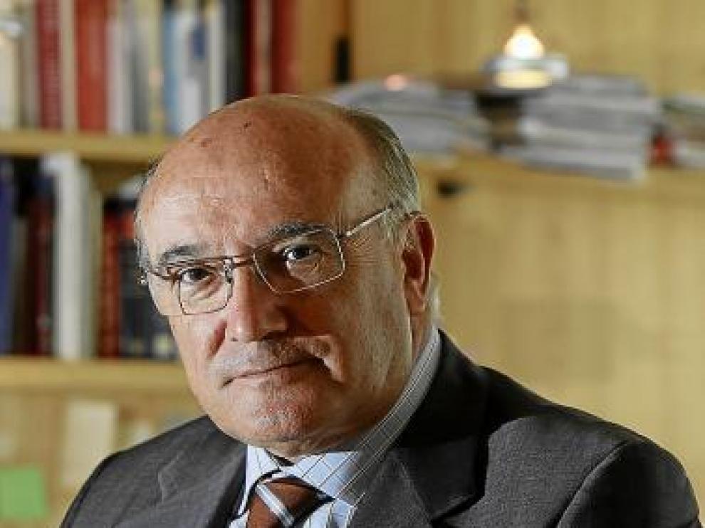 Carnicer, en su despacho de Zaragoza.