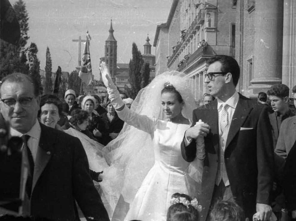Augusto Algueró se casó con Carmen Sevilla en el Pilar de Zaragoza