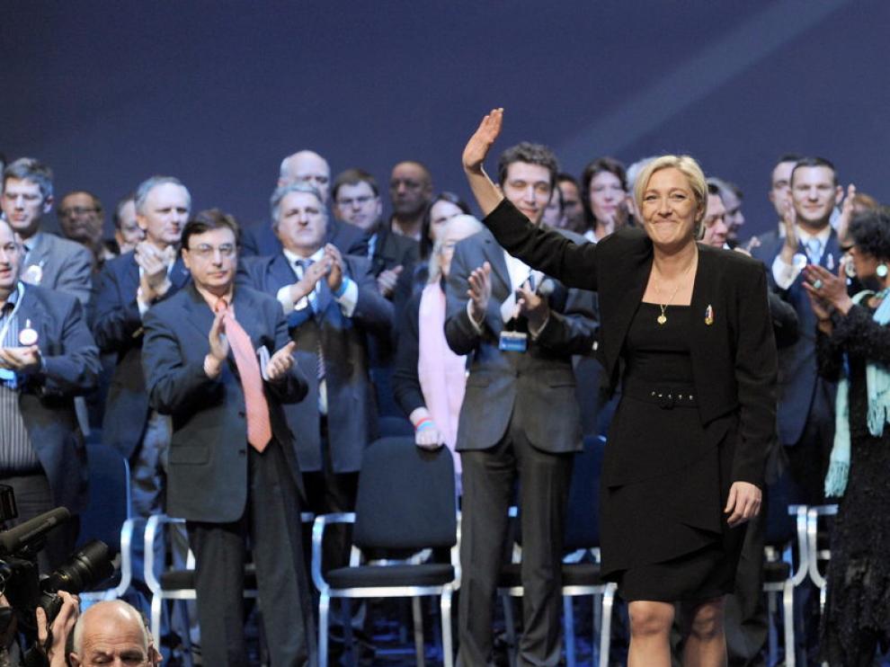 Marine Le Pen, presidenta del Frente Nacional