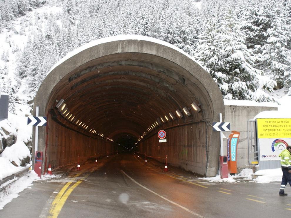 Foto de archivo del túnel de Bielsa