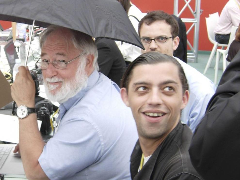 Lucas Dolega, antes de una sesión plenaria de la Cumbre del Mediterráneo, en París, en 2008