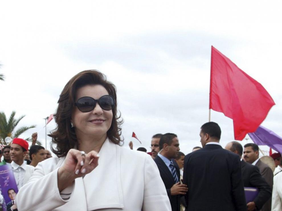 Foto de archivo de Leila Trabelsi