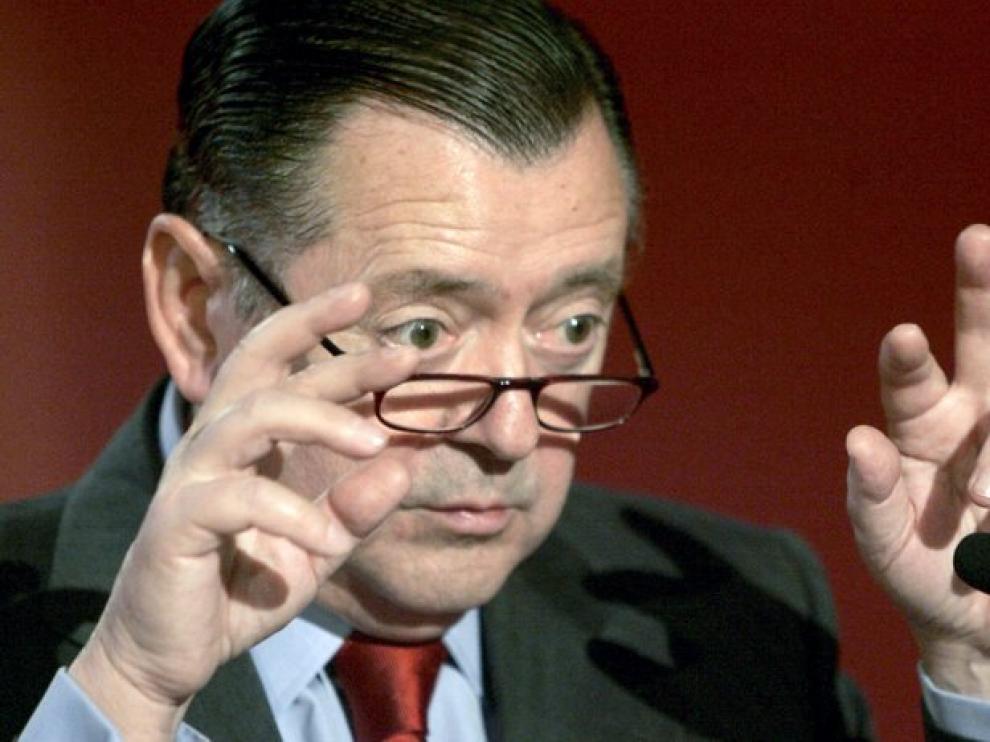 El consejero delegado de Banco Santander Alfredo Sáenz, en 2007