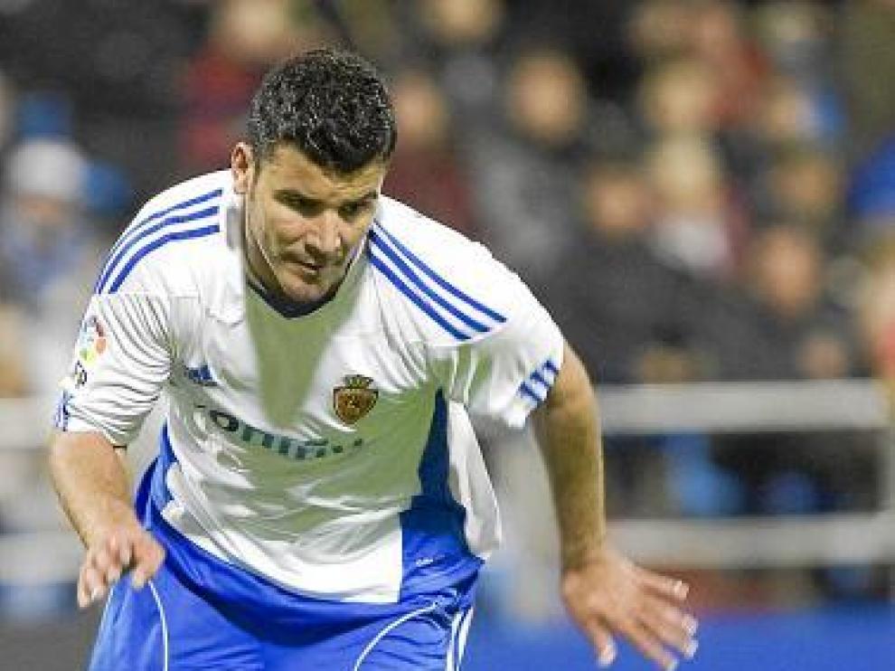 Braulio, ariete canario del Real Zaragoza, en una imagen de archivo.