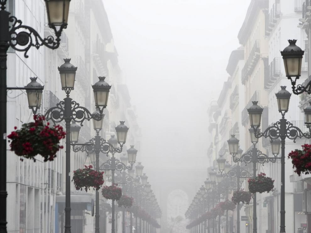 La niebla afecta a Zaragoza desde el pasado sábado