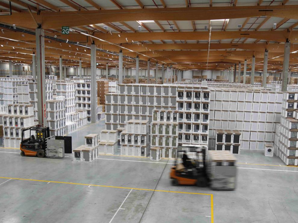 Almacén de la empresa BSH Electrodomésticos España en la Plataforma Logística de Zaragoza