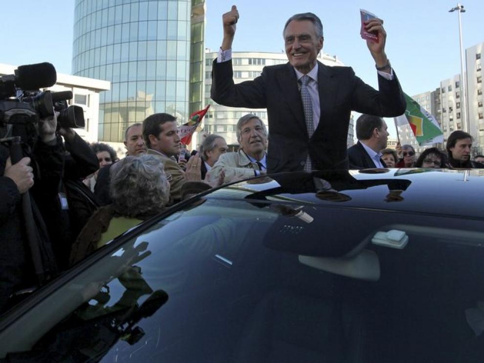 Cavaco durante un acto electoral.