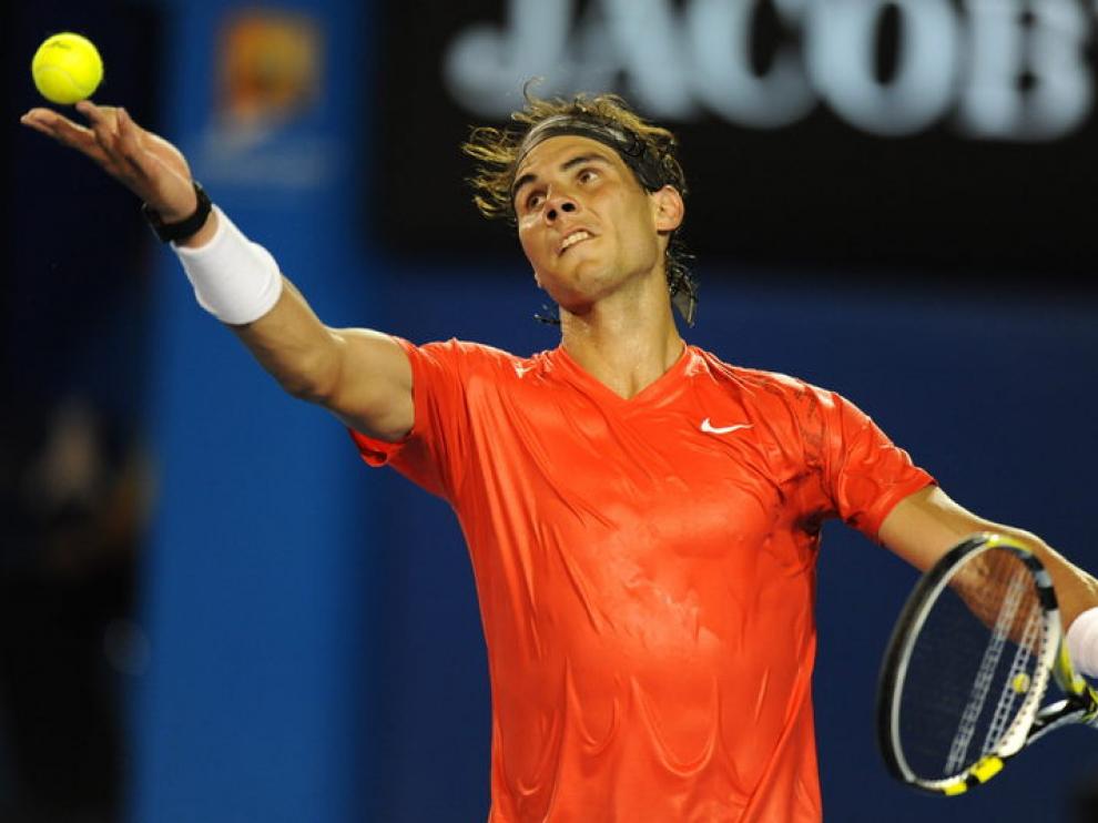 Rafa Nadal, durante el partido.