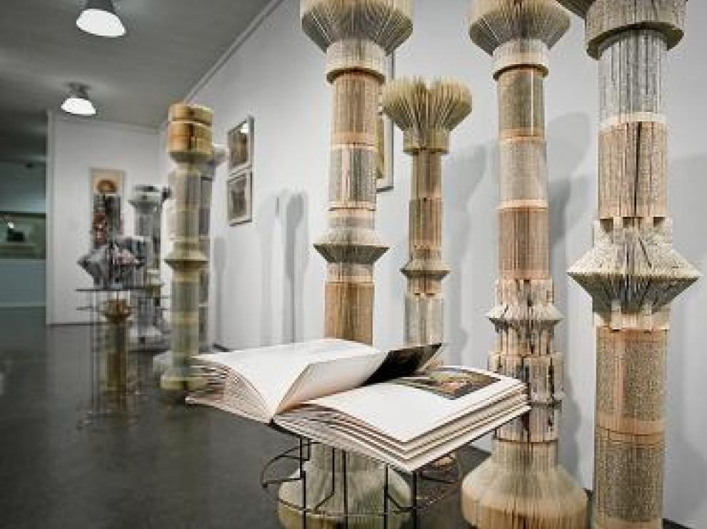 Un aspecto de la exposición de Isabel Biscarri.