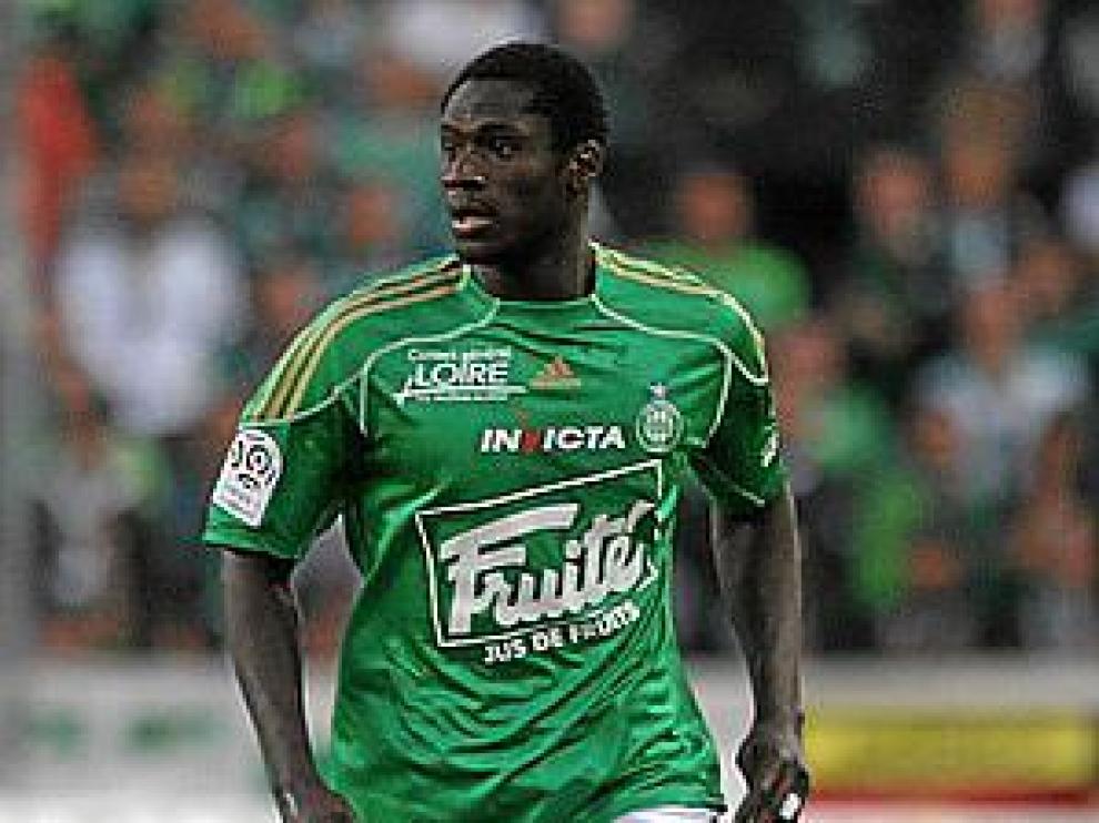 N'Daw, en un partido reciente con el Saint Etienne.
