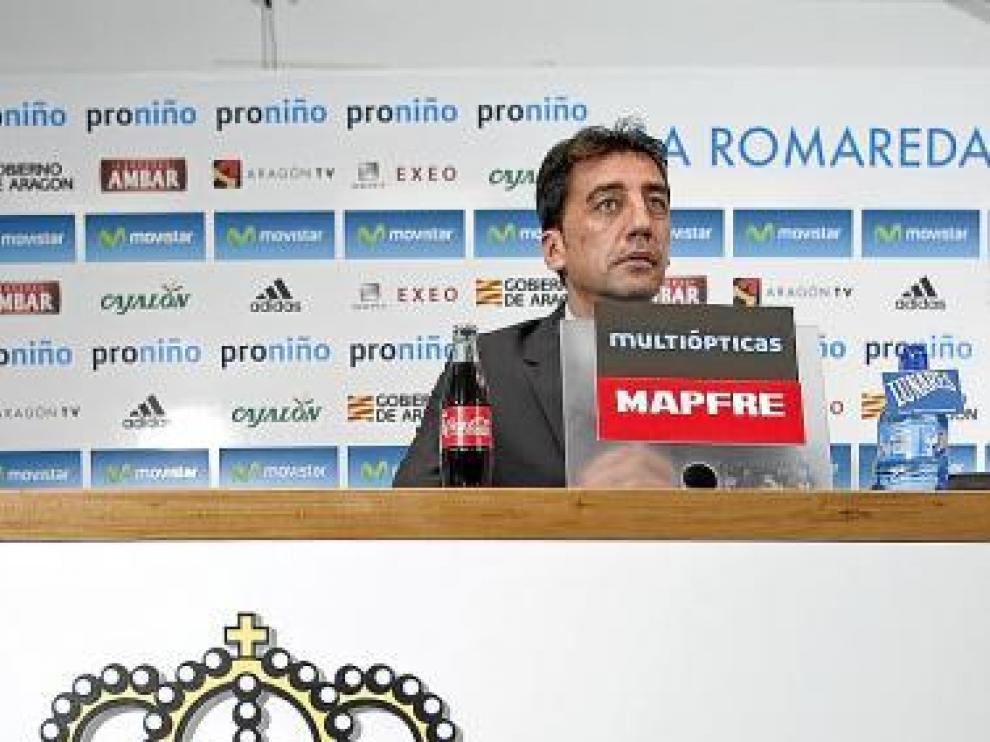Antonio Prieto durante una rueda de prensa