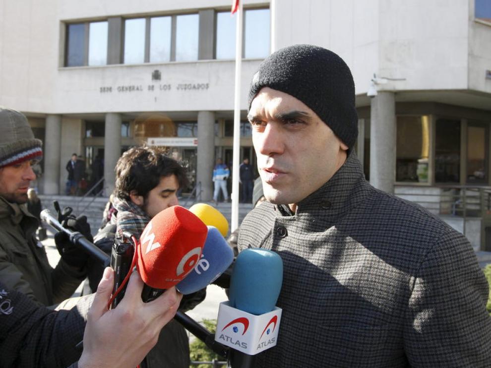 Reyes Estévez, tras declarar como testigo.