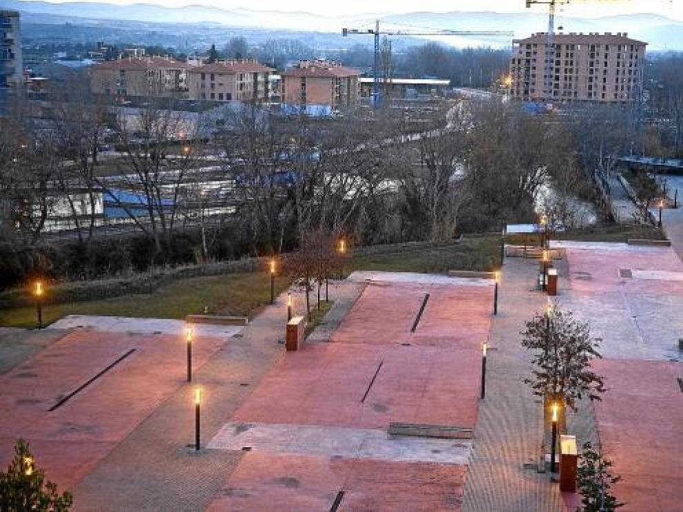 Vista del entorno de Ramón y Cajal y el recinto ferial donde podría habilitarse un aparcamiento.