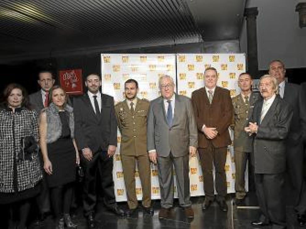 De izquierda a derecha, Centeno, Martín, Lario, Librado, Benito, Biel, Boné, Vivas, Villafranca, Contreras y el Tato.